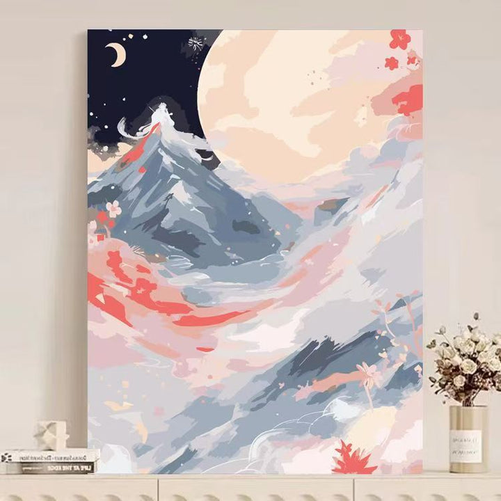 Abstract Mountain Landscape Canvas Art Bowlift