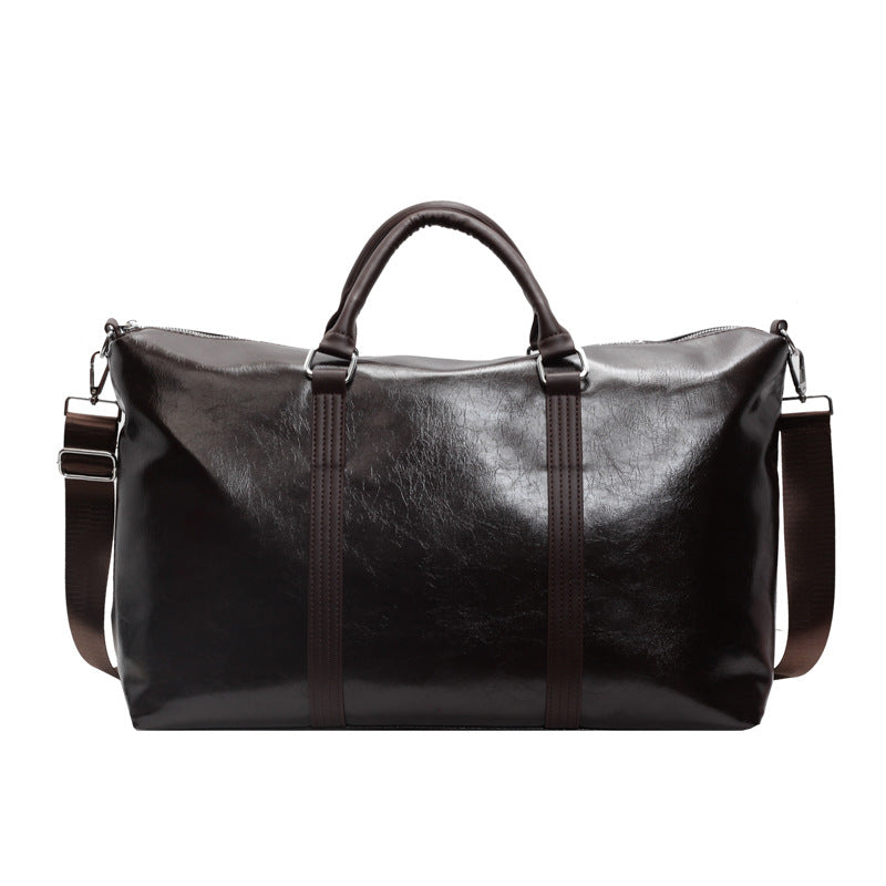 Premium Leather Weekend Duffel Bag Bowlift