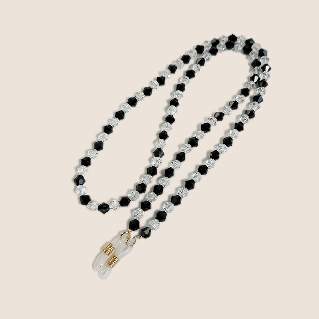 Beaded Eyewear Chain with Clear Tips Bowlift