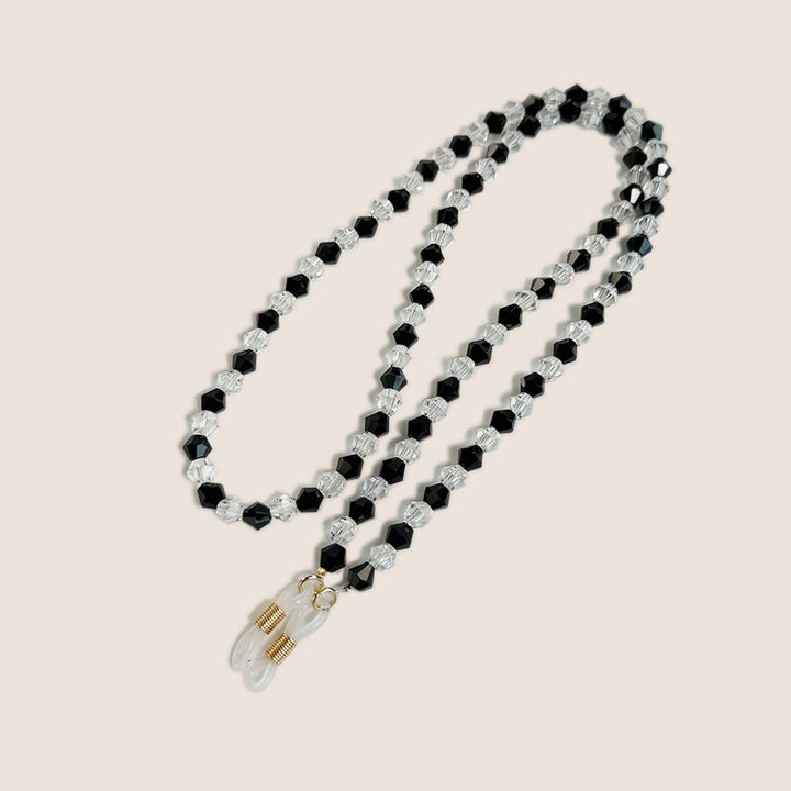 Beaded Eyewear Chain with Clear Tips Bowlift