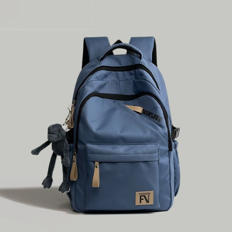 Versatile Urban Backpack with Cute Keychain Bowlift