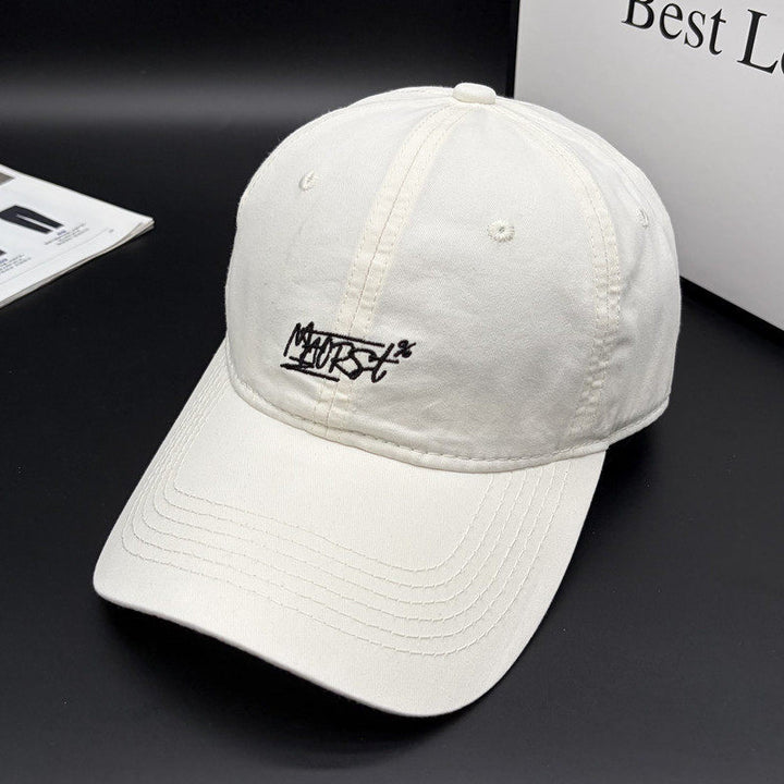 Men's Casual Stitch-Embellished Baseball Cap Bowlift