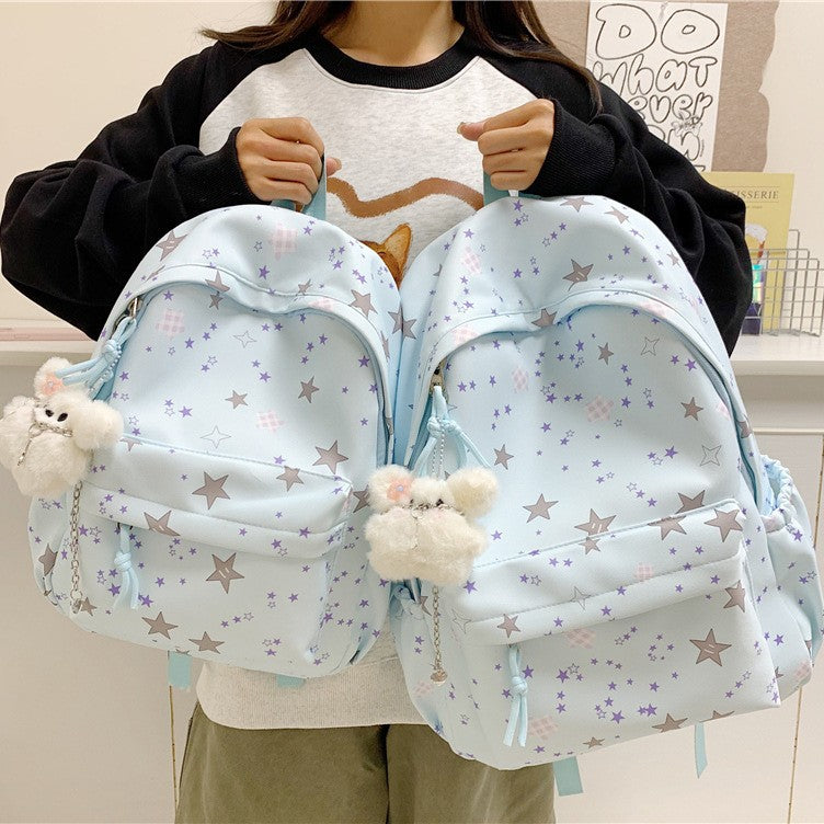 Girls' Star Patterned Backpack Bowlift