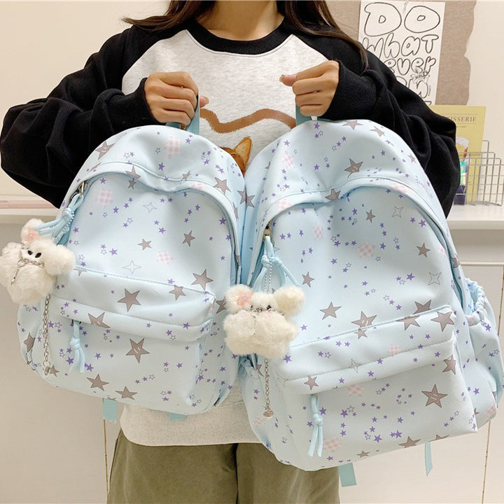 Girls' Star Patterned Backpack Bowlift