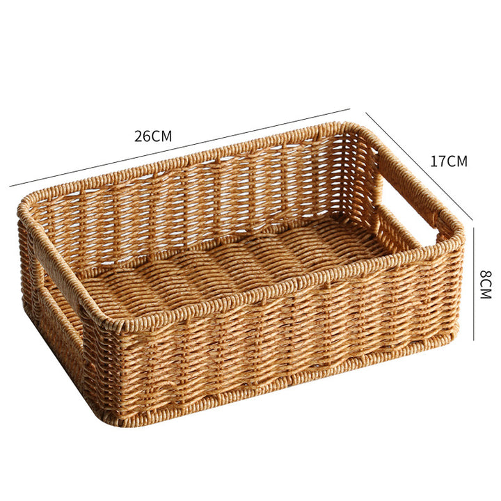 Handwoven Rustic Storage Tray Bowlift
