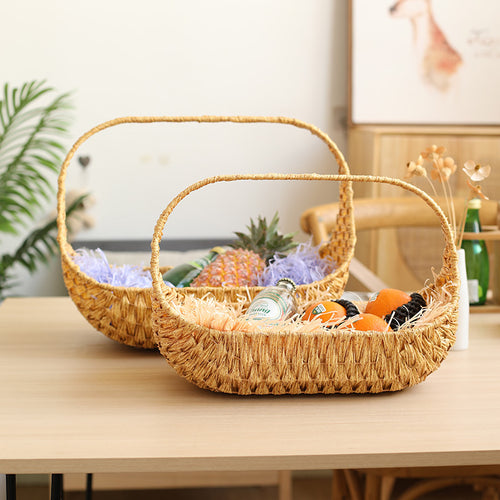 Artisan Woven Serving Basket Bowlift