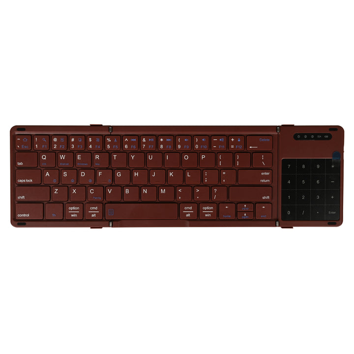 Portable Folding Keyboard with Touchpad Bowlift