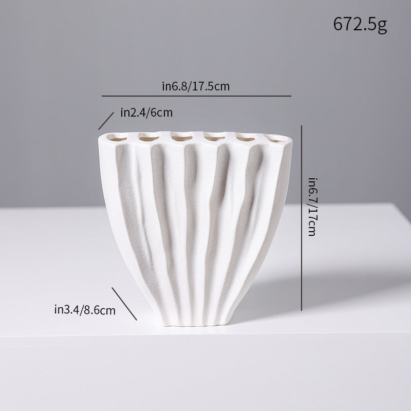 Sculptural Textured Ceramic Vase Bowlift