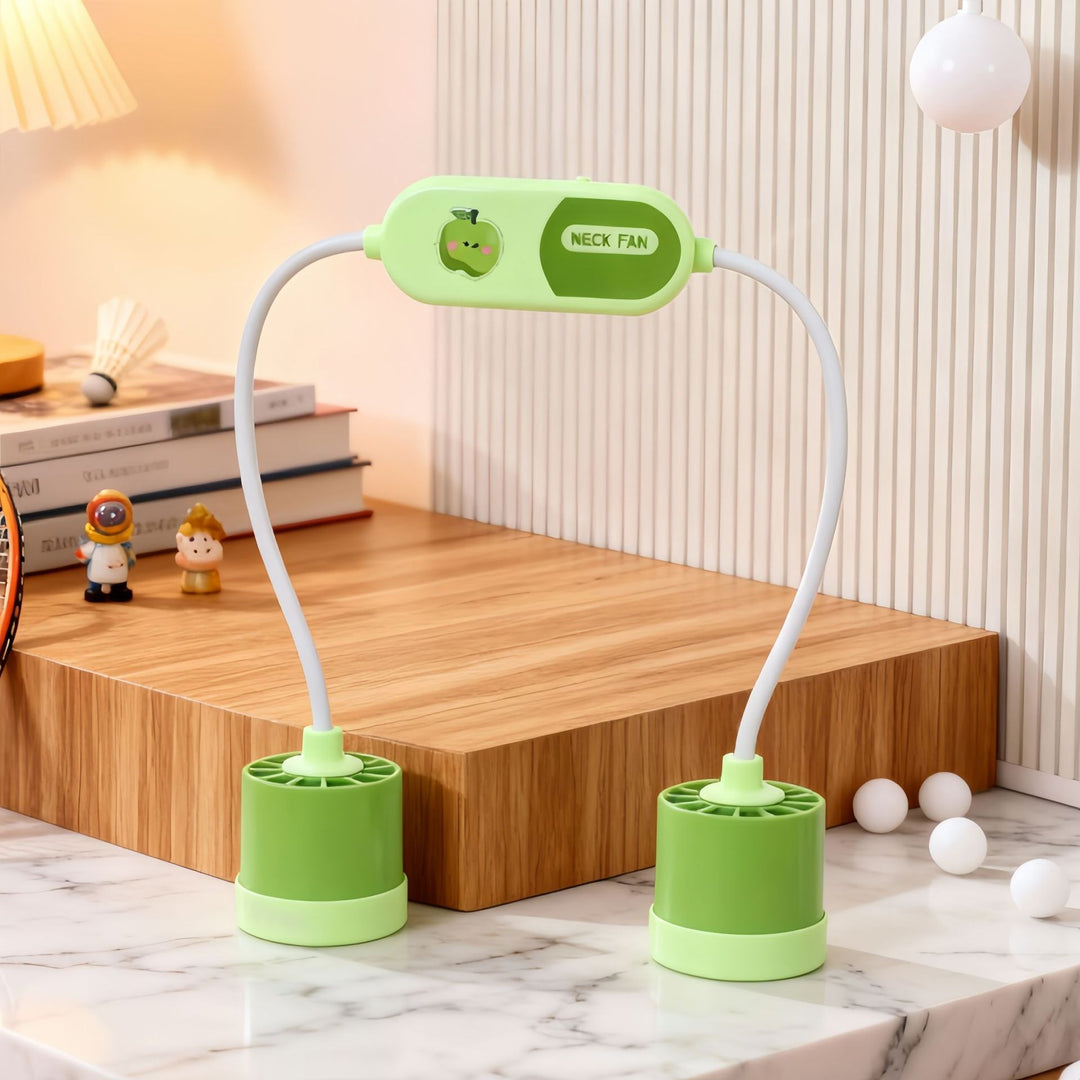 Women portable neck fan with flexible design Bowlift
