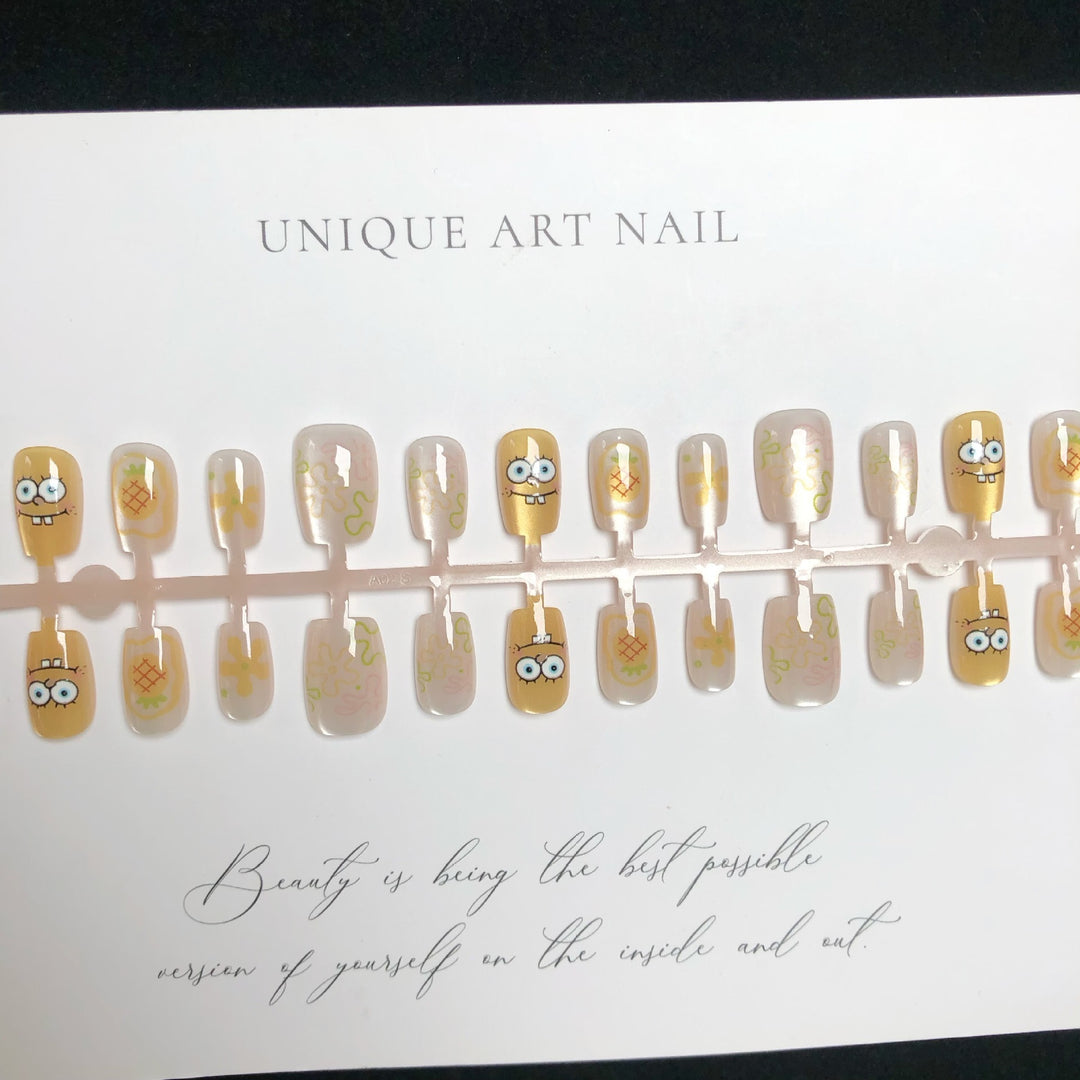 Themed Cartoon Character Press-On Nail Set