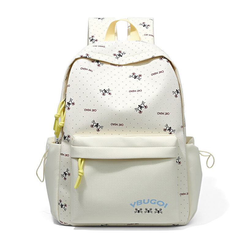 Playful Cat-Themed Backpack Bowlift