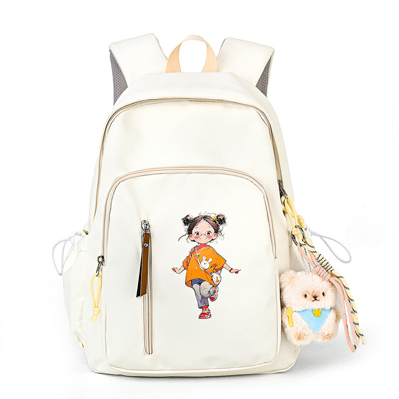 Backpack with Cute Cartoon Design Bowlift