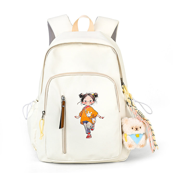 Backpack with Cute Cartoon Design Bowlift