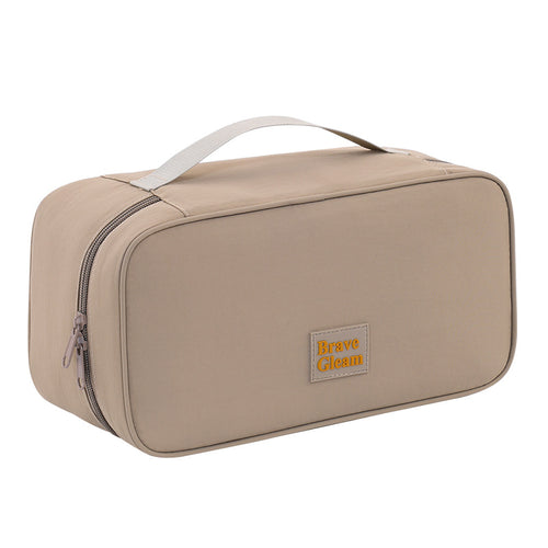 Cosmetic Transport Bag With Elegant And Practical Interior Compartment System Bowlift
