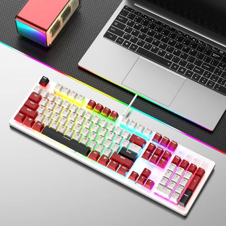 RGB Backlit Mechanical Gaming Keyboard and Mouse Set Bowlift