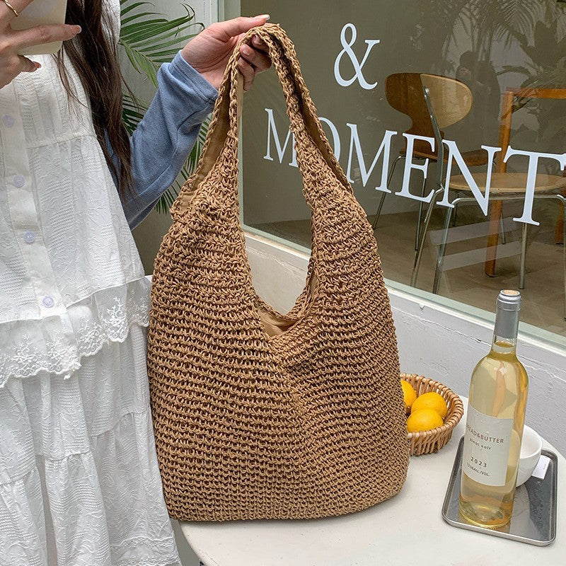Comfortable natural fiber shoulder bag Bowlift