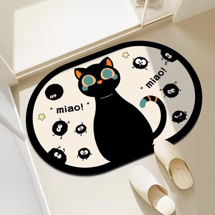 Fun Cat-Themed Bathroom Mat Bowlift