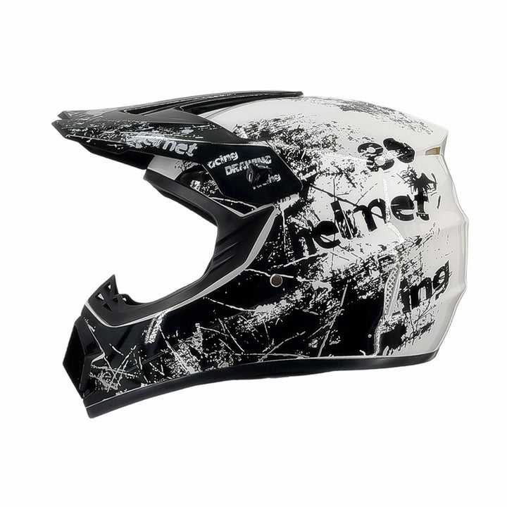 full-face motocross helmet with extended visor and reinforced chin guard Bowlift