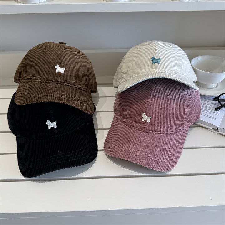 Women's Corduroy Baseball Cap Bowlift