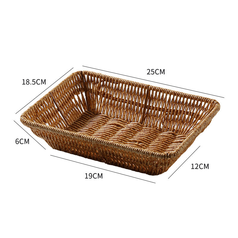 Handcrafted Woven Bread Basket Bowlift