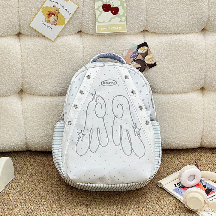 Playful Graphic Print Backpack Bowlift