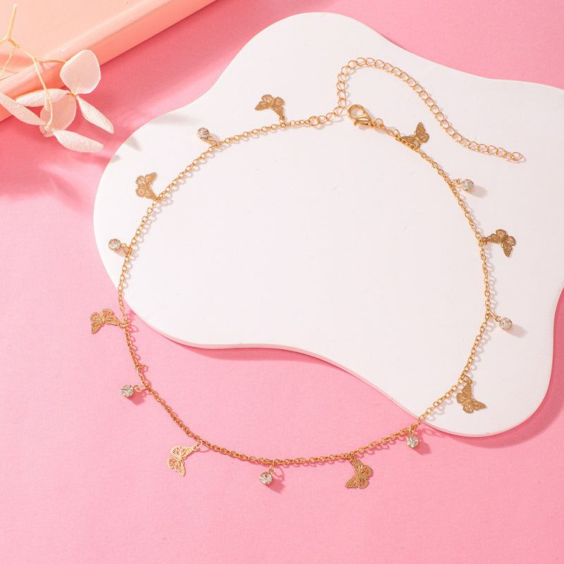 Butterfly Charm Anklet Bowlift