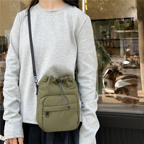 Fashionable Bucket Bag With Adjustable Shoulder Strap Bowlift
