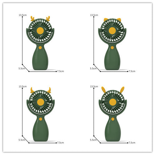 Women's Portable Hand Fan in Fun Design Bowlift
