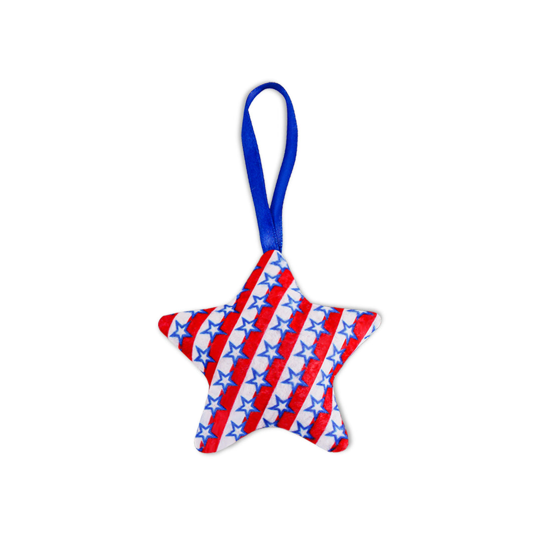 Unisex star-shaped hanging decoration made of soft felt with US flag pattern Bowlift