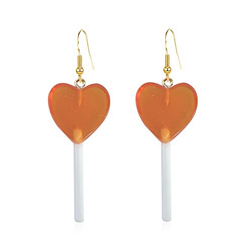 Whimsical Heart-Shaped Lollipop Earrings Bowlift