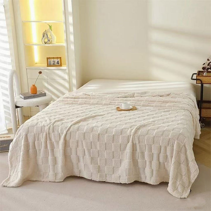 Women Soft and Breathable Plaid Blanket Bowlift