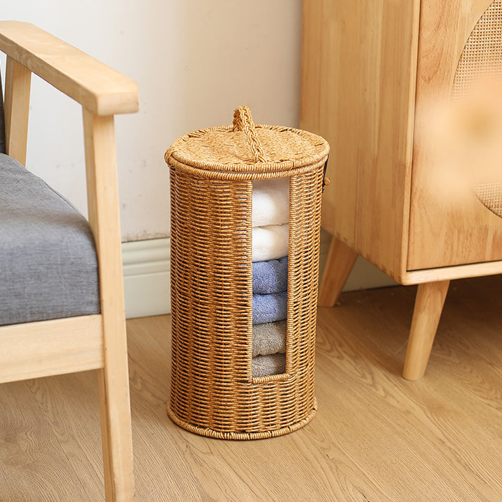 Decorative Woven Storage Cylinder Bowlift