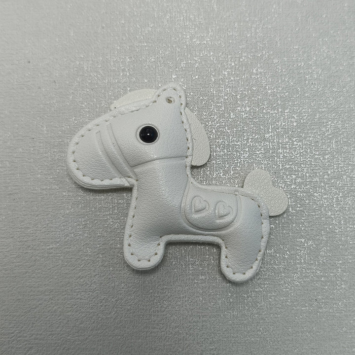 Leather Horse-Shaped Keychain Bowlift