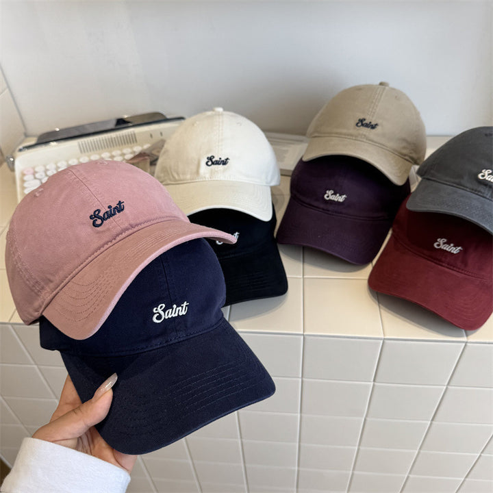 Women's Vintage-Inspired Casual Twill Cap Bowlift