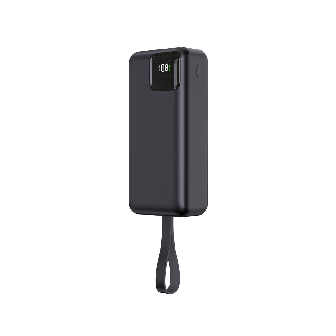 Portable power bank with digital charging display and innovative design Bowlift