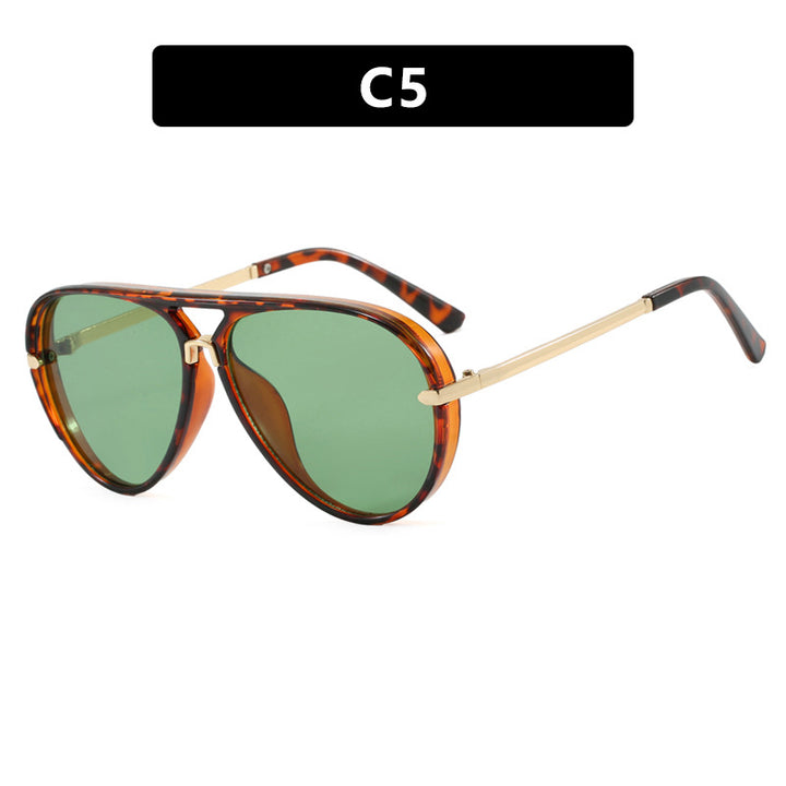 Women's fashion pilot sunglasses with elegant metal accents Bowlift