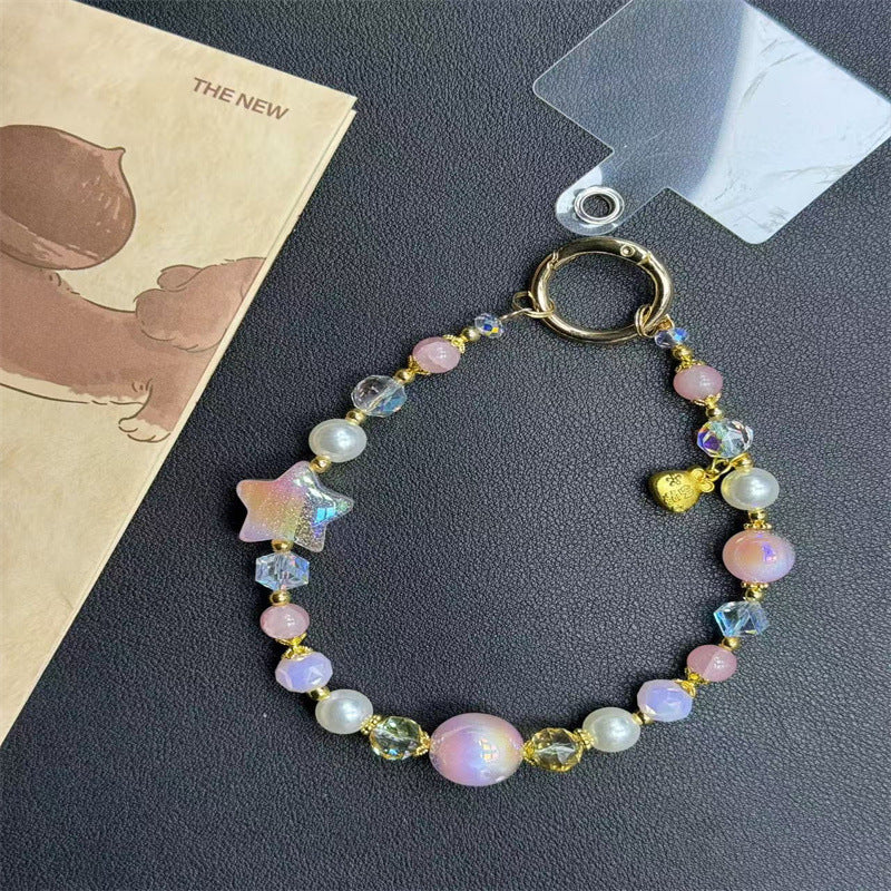 Colorful Charm Beaded Keychain Bowlift