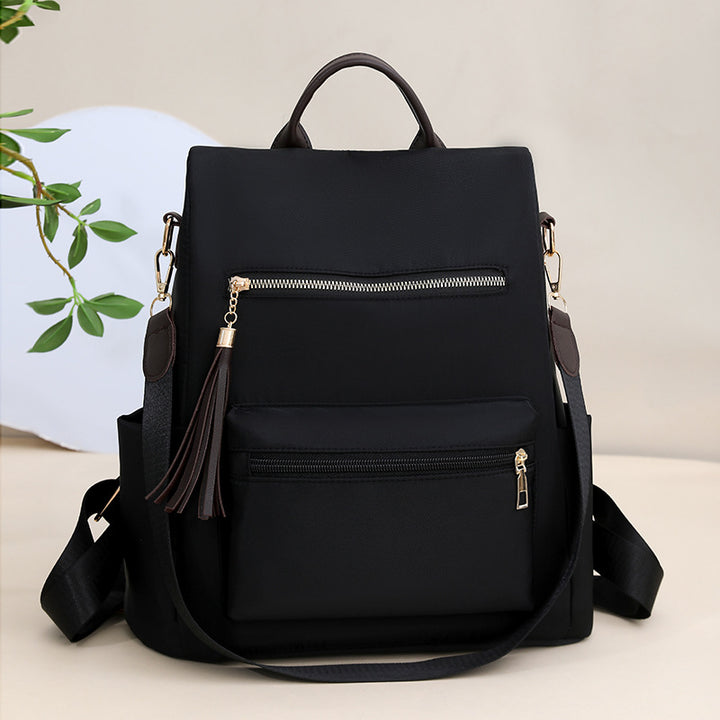 Elegant Multi-Pocket Backpack with Detachable Strap Bowlift