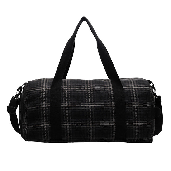 Versatile Checked Travel Duffle Bag Bowlift