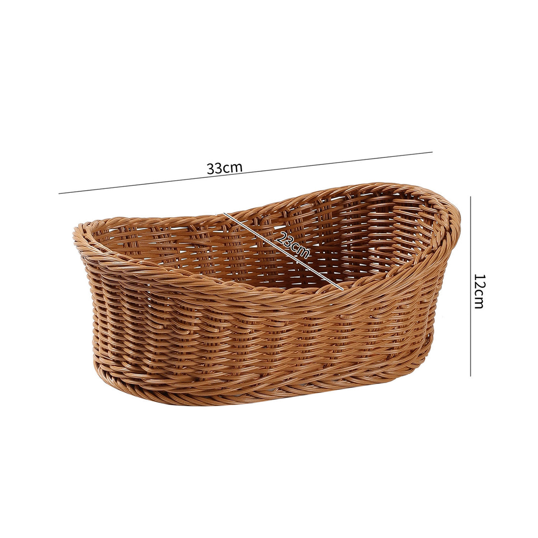 Unisex Elegant oval storage basket made of natural materials Bowlift