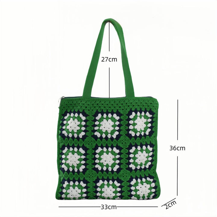 Handcrafted cotton tote bag in vintage granny design Bowlift