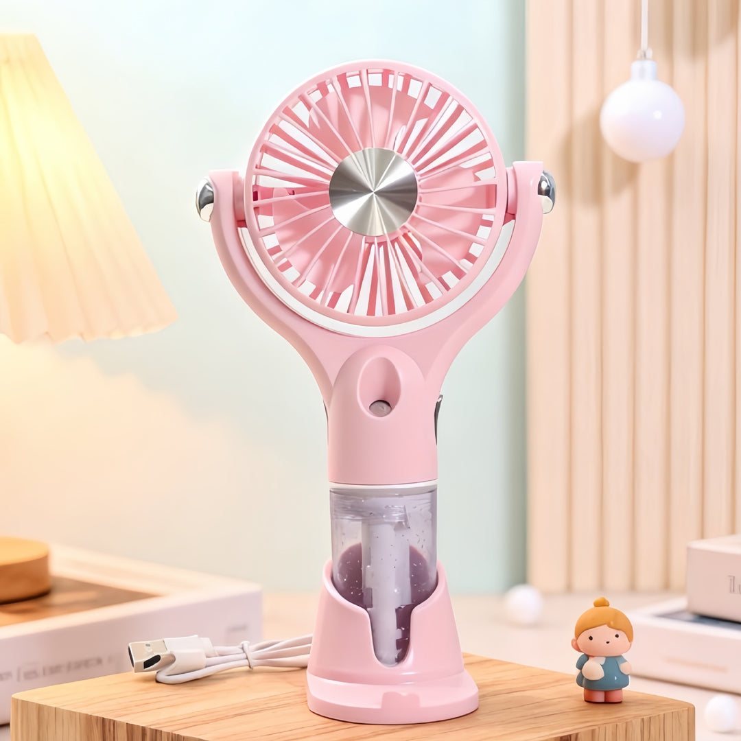 Portable USB fan with water spray function Bowlift