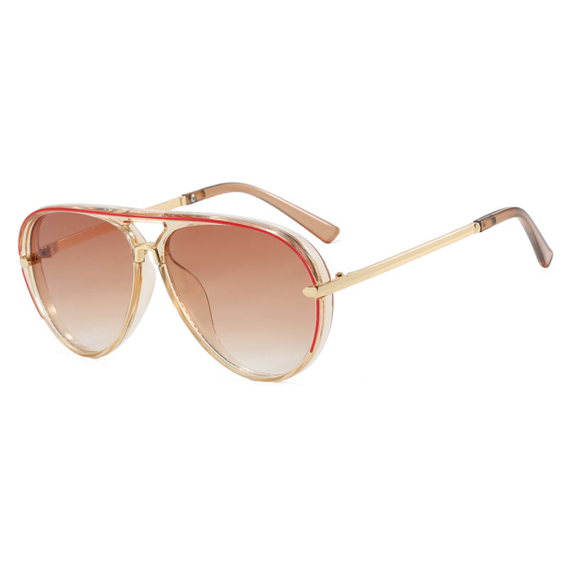 Women's fashion pilot sunglasses with elegant metal accents Bowlift