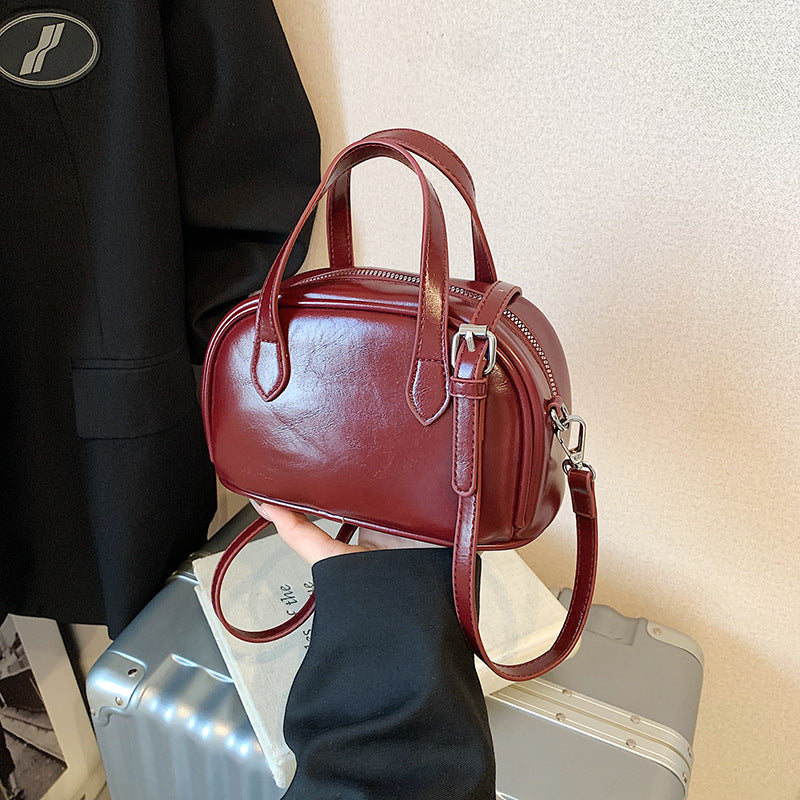 Premium Mini Leather Handbag Bowlift