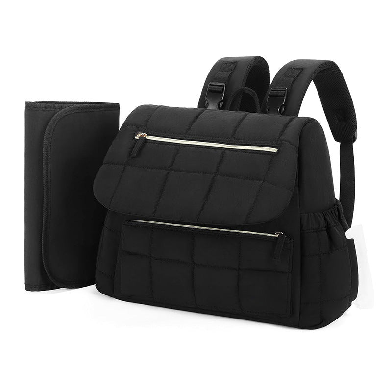 Multifunctional diaper bag with insulated compartment and practical outer pockets Bowlift