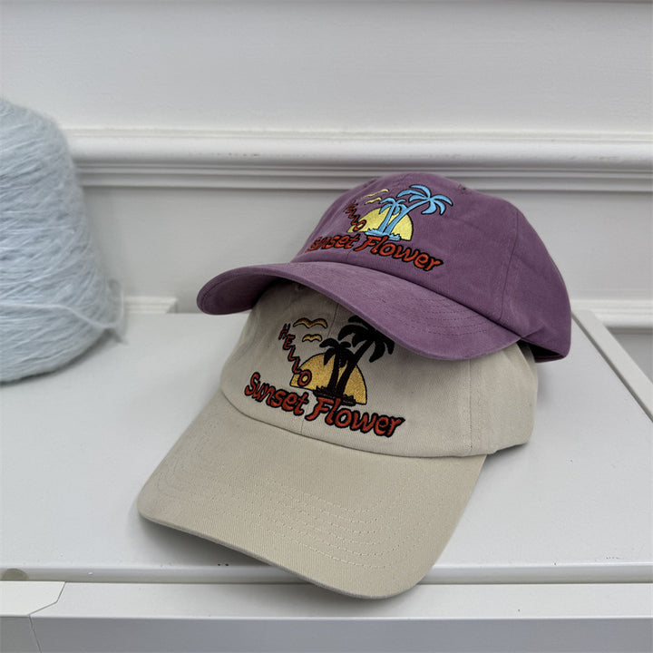 Women's Casual Embroidered Baseball Cap Bowlift