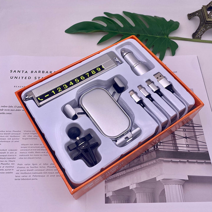 Unisex cordless car charging holder with integrated phone holder Bowlift