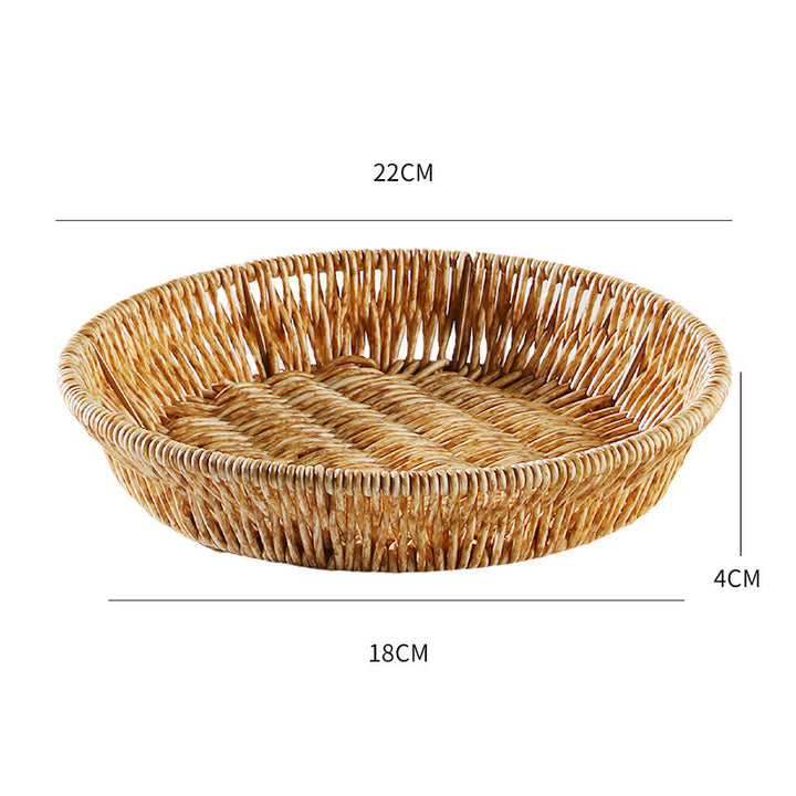 Handcrafted Woven Bread Basket Bowlift