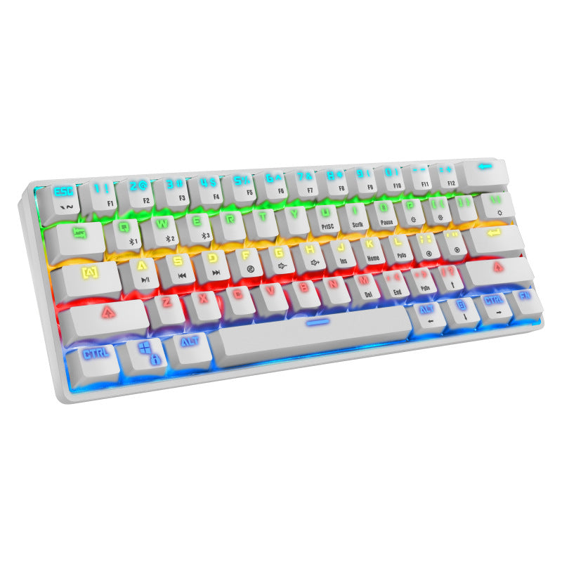 Compact Mechanical Gaming Keyboard with Backlit Keys Bowlift