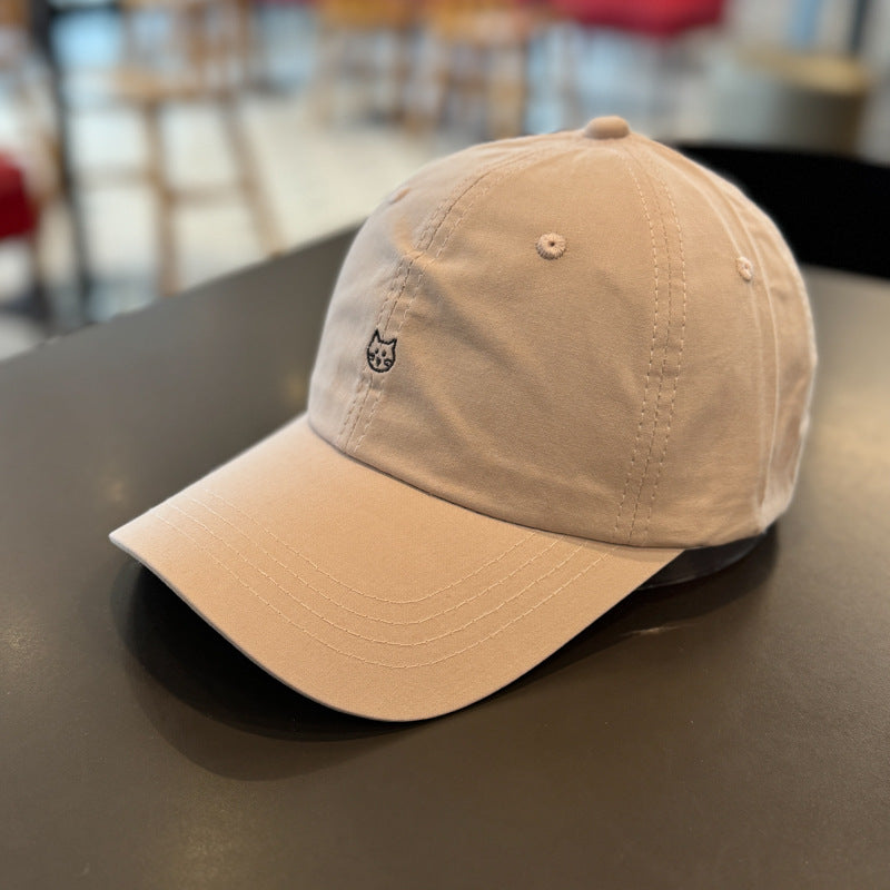 Unisex Cute Cat Embroidered Baseball Cap Bowlift